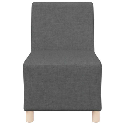 Divano componibile senza braccioli grigio scuro 55 cm in tessuto | homemem39