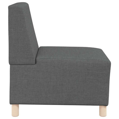 Divano componibile senza braccioli grigio scuro 55 cm in tessuto | homemem39