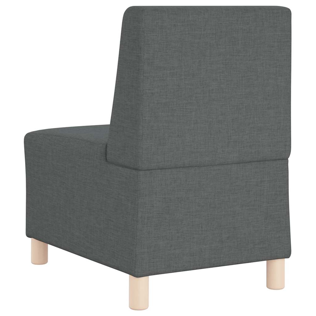 Divano componibile senza braccioli grigio scuro 55 cm in tessuto | homemem39