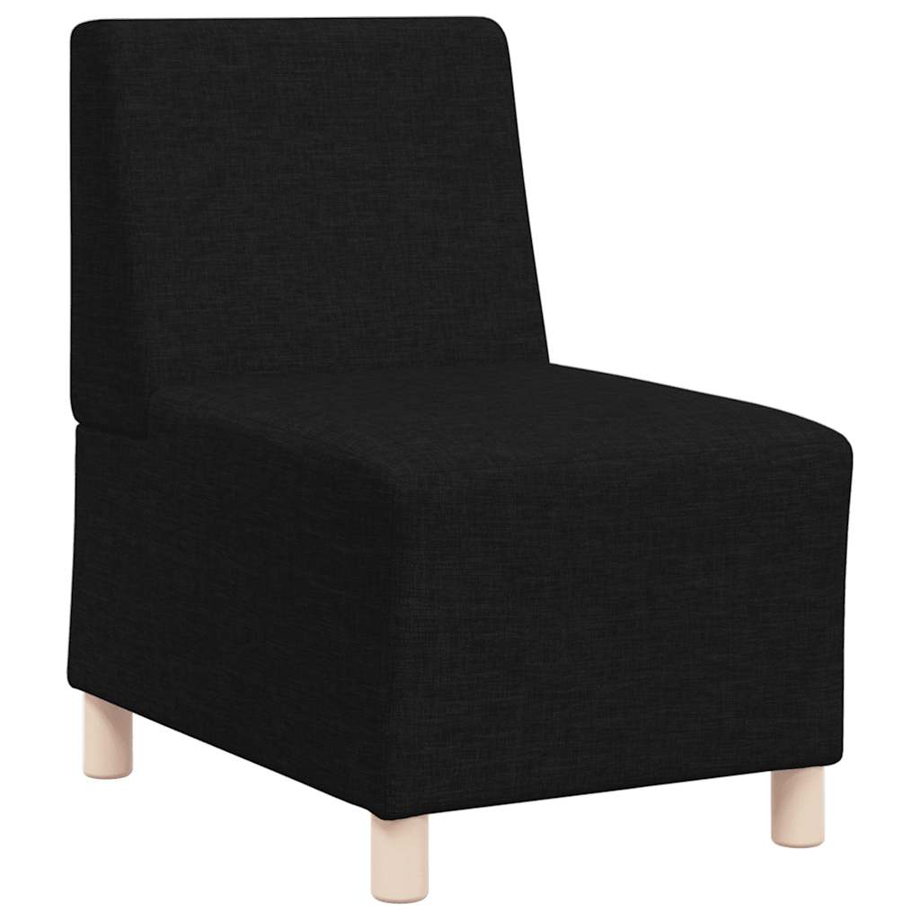 Divano componibile senza braccioli nero 55 cm in tessuto | homemem39
