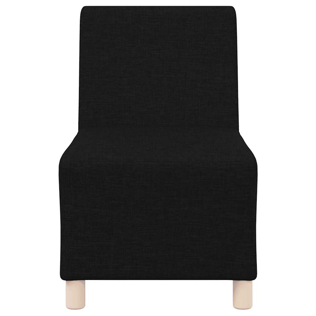 Divano componibile senza braccioli nero 55 cm in tessuto | homemem39