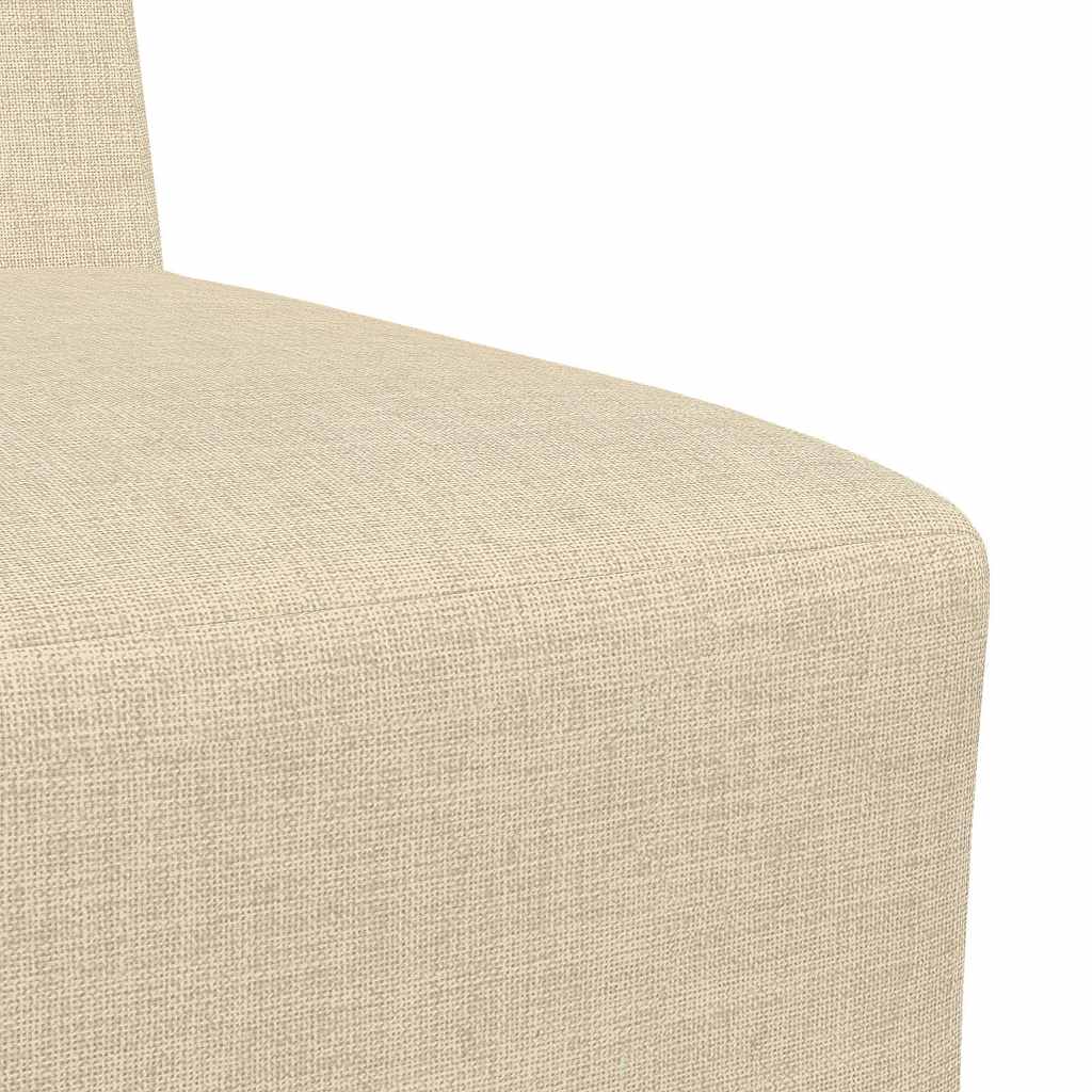 Divano componibile senza braccioli crema 55 cm in tessuto | homemem39