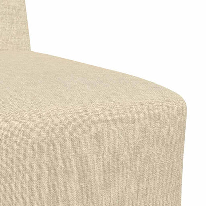 Divano componibile senza braccioli crema 55 cm in tessuto | homemem39