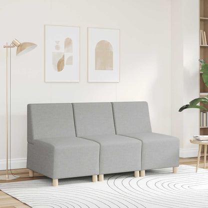 Divano componibile senza braccioli grigio nuvola 55 cm in tessuto | homemem39