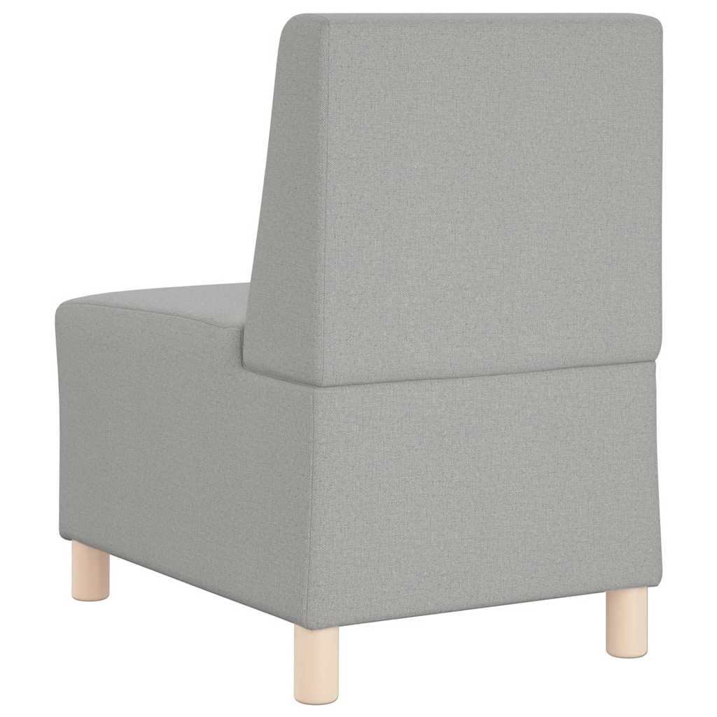 Divano Sedia senza Braccioli Grigio Nuvola 55 cm in Tessuto - homemem39