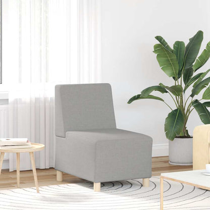 Divano componibile senza braccioli grigio nuvola 55 cm in tessuto | homemem39