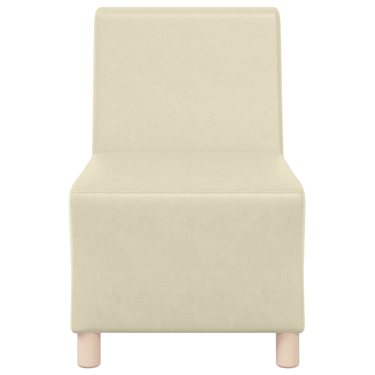 | Unità di Divano Modulare Senza Braccioli | Crema 55 x 74 x 82 cm