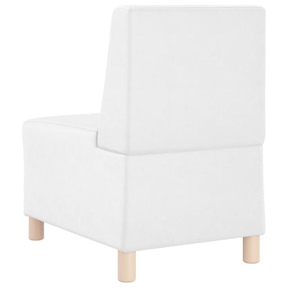 | Unità di Divano Modulare Senza Braccioli | Bianco 55 x 74 x 82 cm