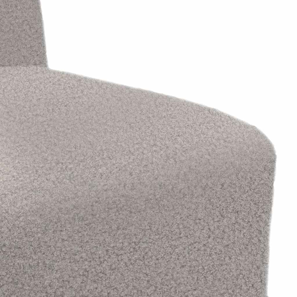 Divano componibile senza braccioli grigio chiaro 55 cm