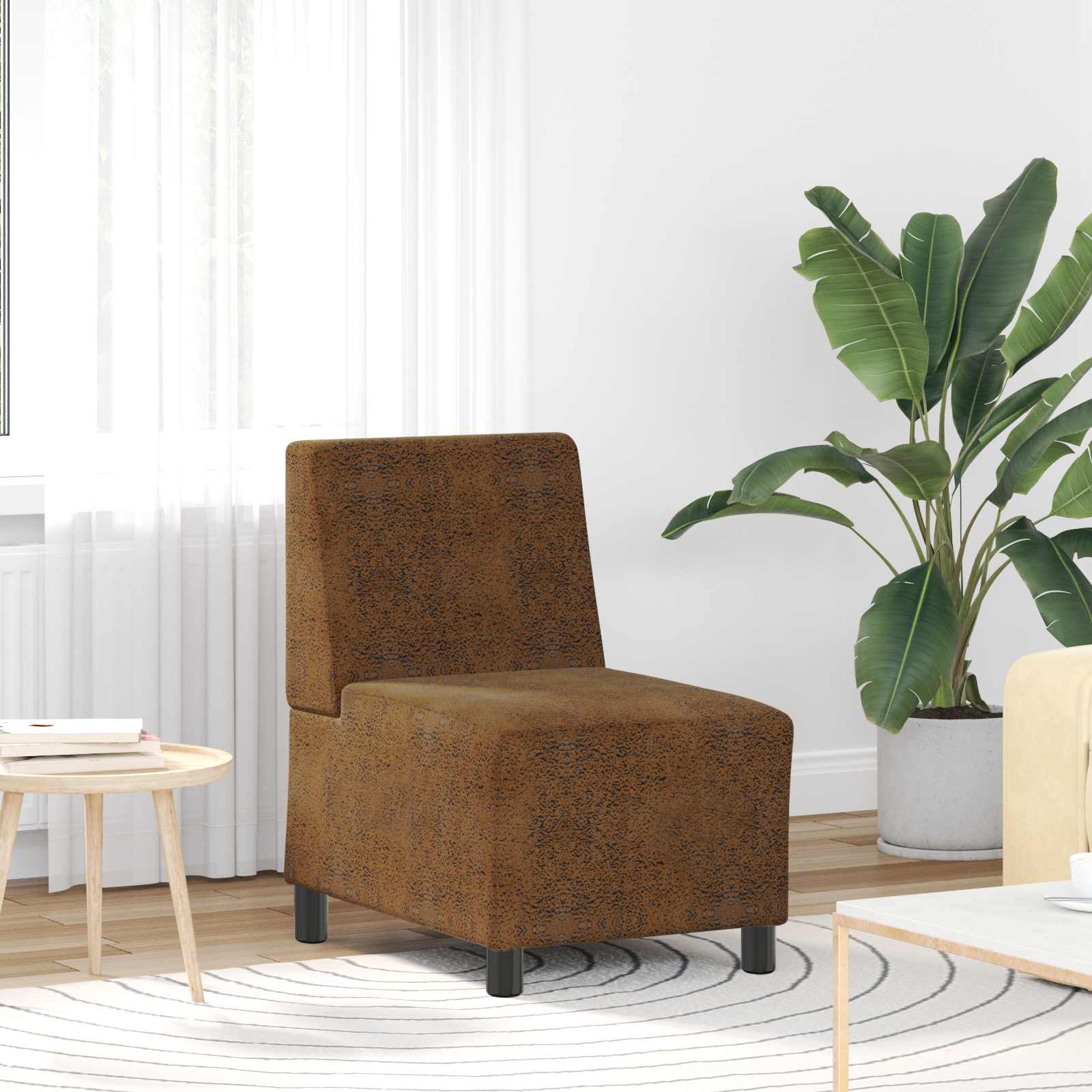 | Poltrona Sofa | con cuscino Marrone 55 x 74 x 82 cm | homemem39
