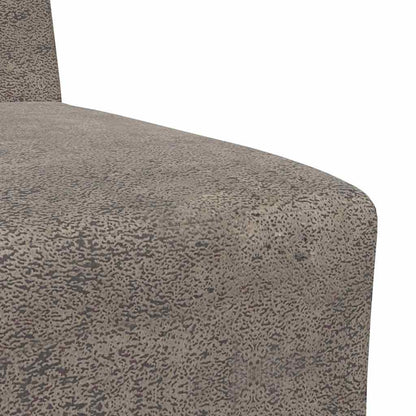 Divano componibile senza braccioli grigio scuro 55 cm in similpelle scamosciata | homemem39