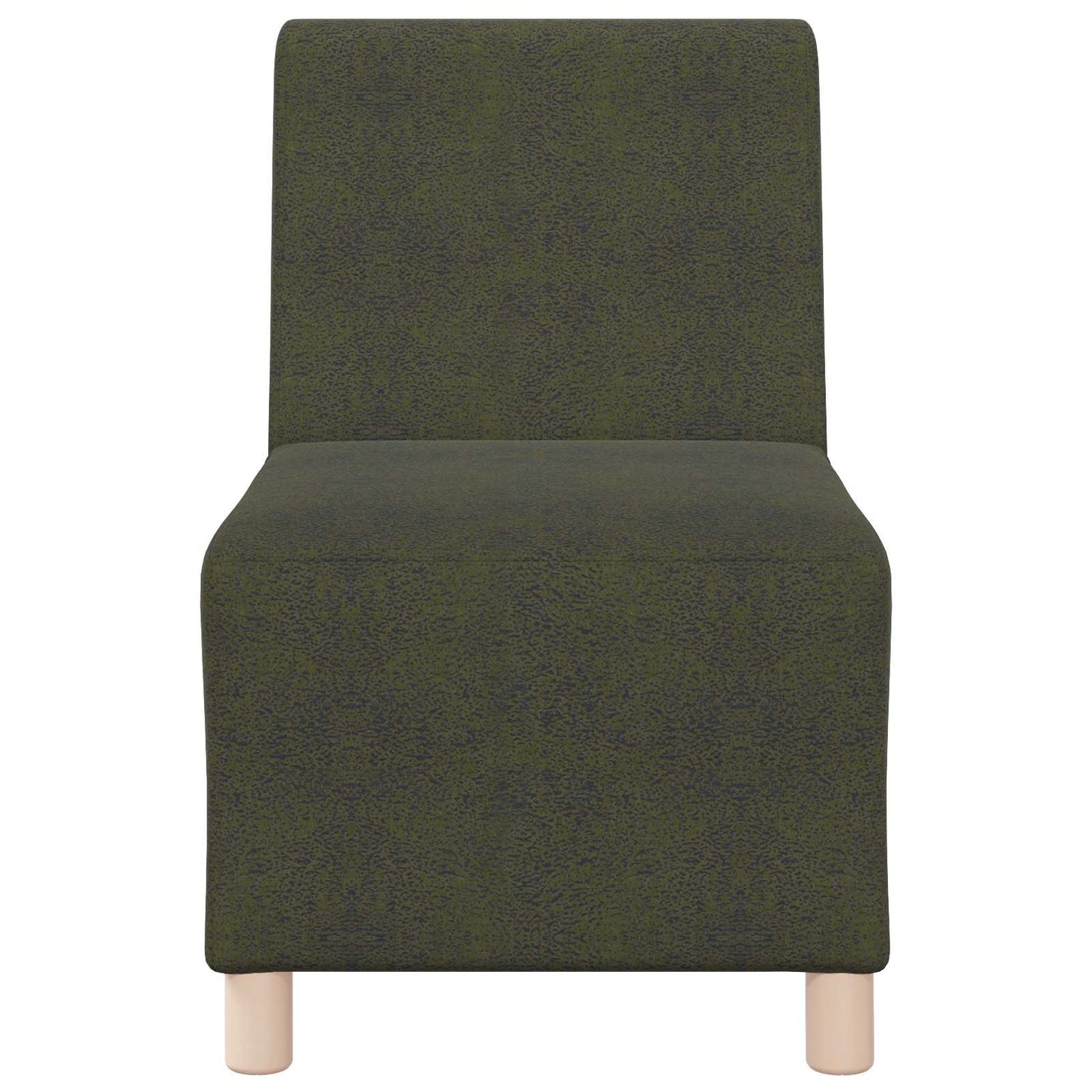 Divano Sedia senza Braccioli Verde Militare 55 cm in Similpelle Scamosciata