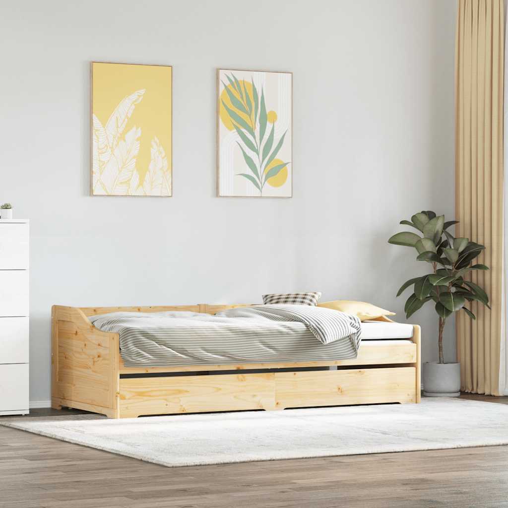 Lettino con Rotelle senza Materasso IRUN 90x200 cm | homemem39