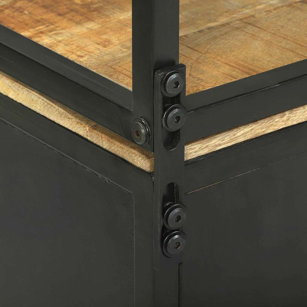 Credenza Marrone 70 x 35 x 180 cm Legno di mango massello