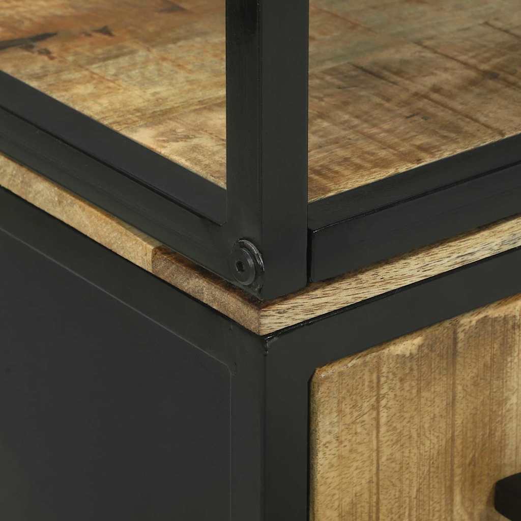 Credenza Marrone 70 x 35 x 180 cm Legno di mango massello