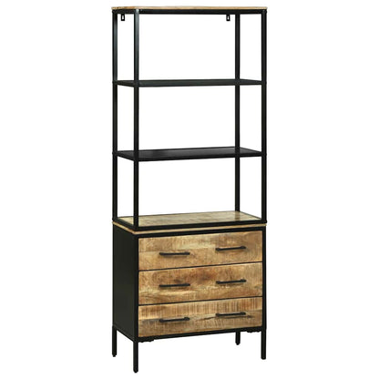 Credenza Marrone 70 x 35 x 180 cm Legno di mango massello