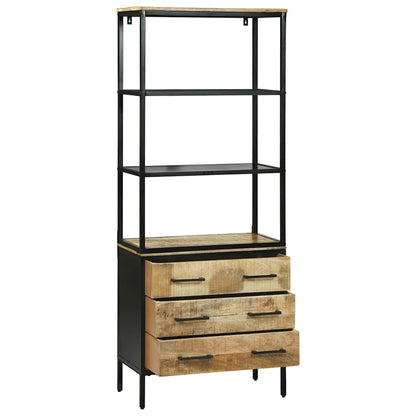 Credenza Marrone 70 x 35 x 180 cm Legno di mango massello