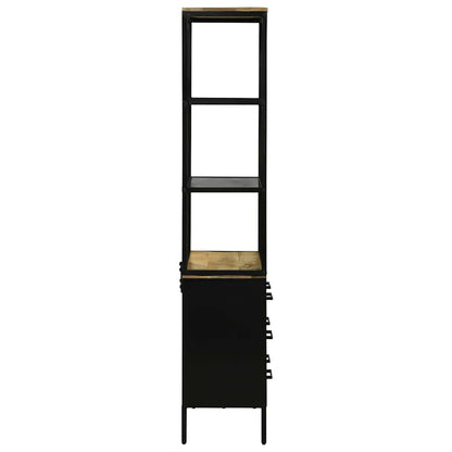 Credenza Marrone 70 x 35 x 180 cm Legno di mango massello