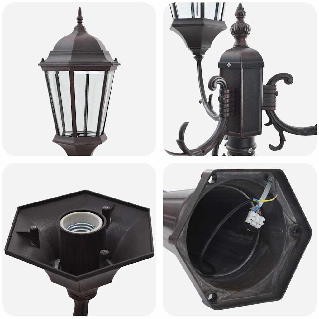 Luce da Giardino Bronzo 61 x 53 x 235 cm Alluminio e vetro