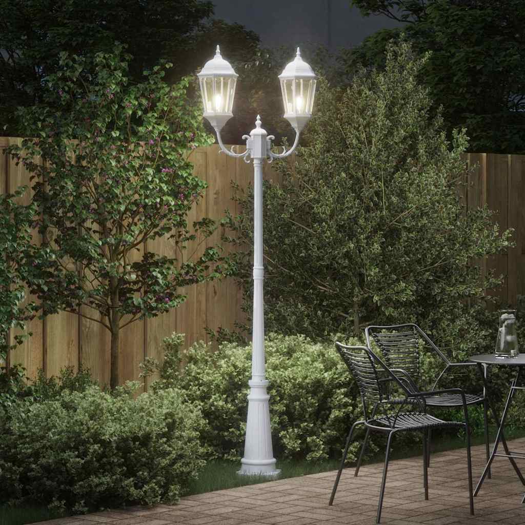 Luce da Giardino Bianco 68 x 20 x 235 cm Alluminio e vetro