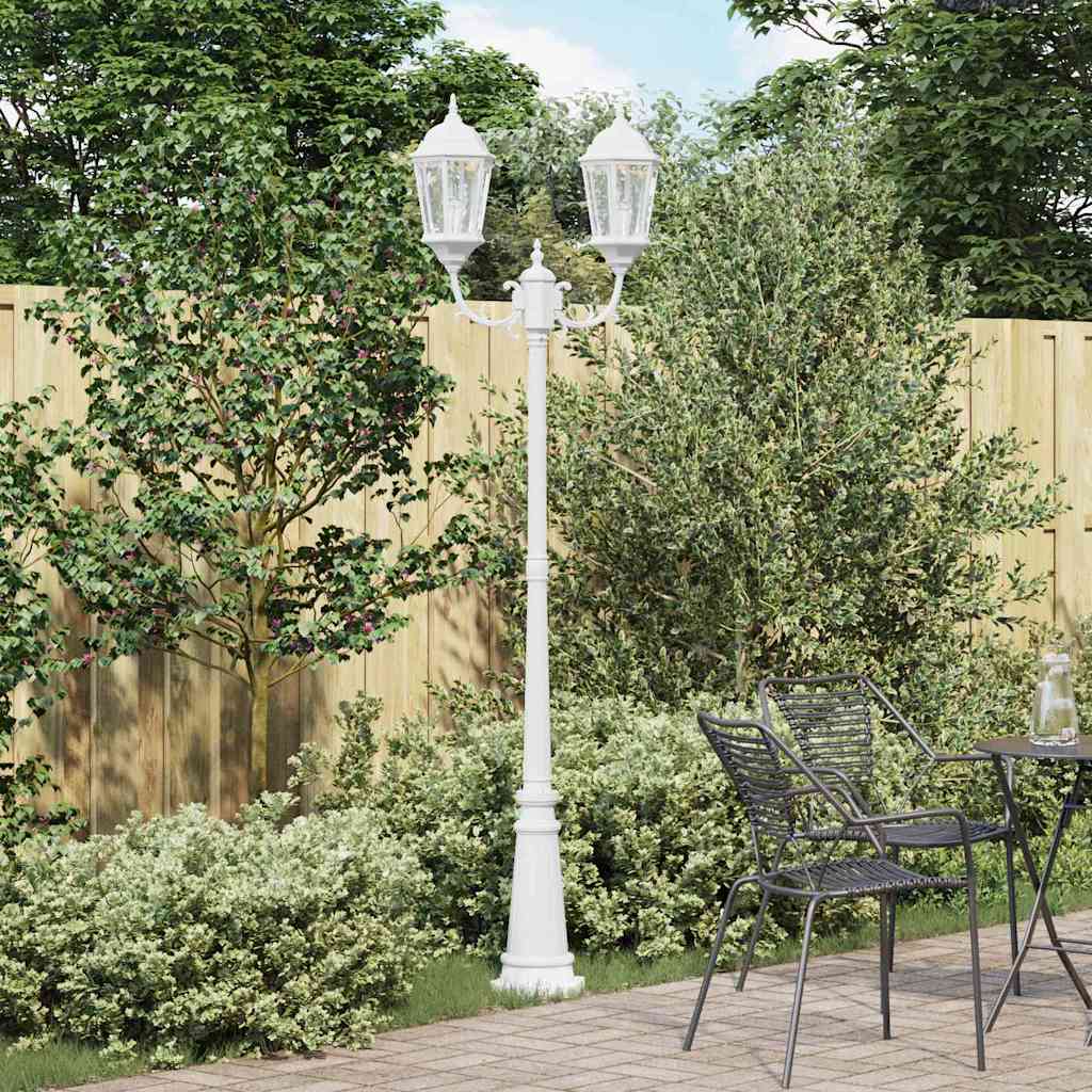 Luce da Giardino Bianco 68 x 20 x 235 cm Alluminio e vetro