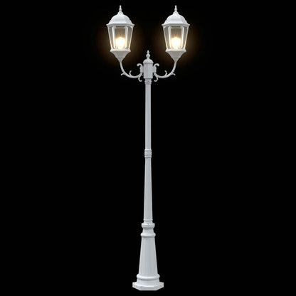 Luce da Giardino Bianco 68 x 20 x 235 cm Alluminio e vetro