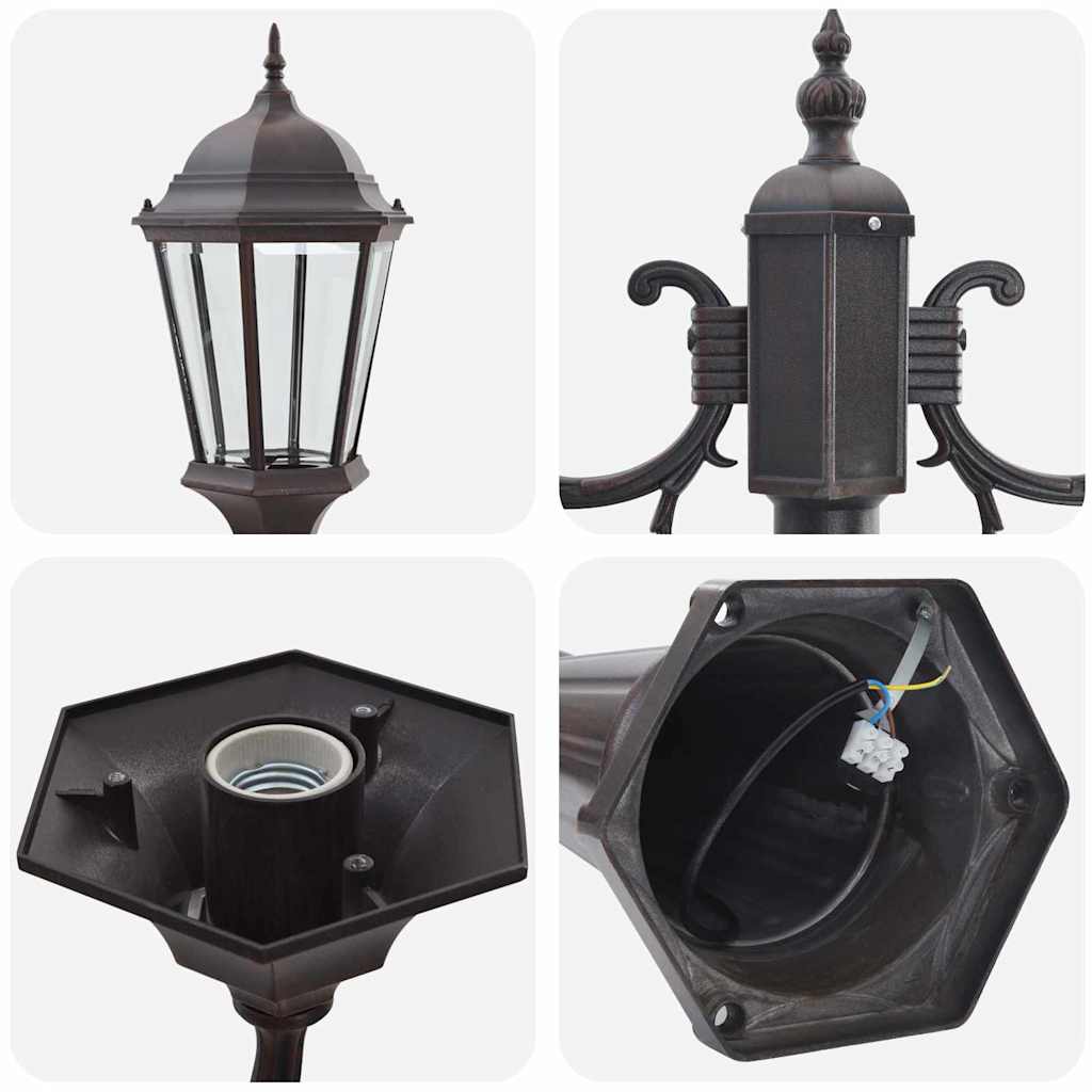 Luce da Giardino Bronzo 68 x 20 x 235 cm Alluminio e vetro