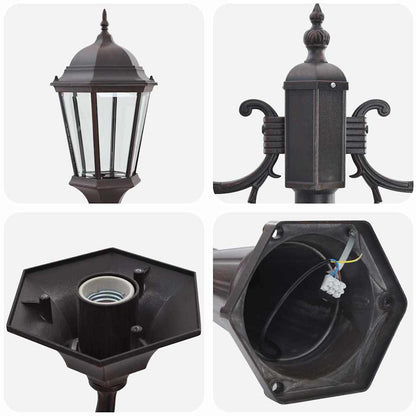 Luce da Giardino Bronzo 68 x 20 x 235 cm Alluminio e vetro