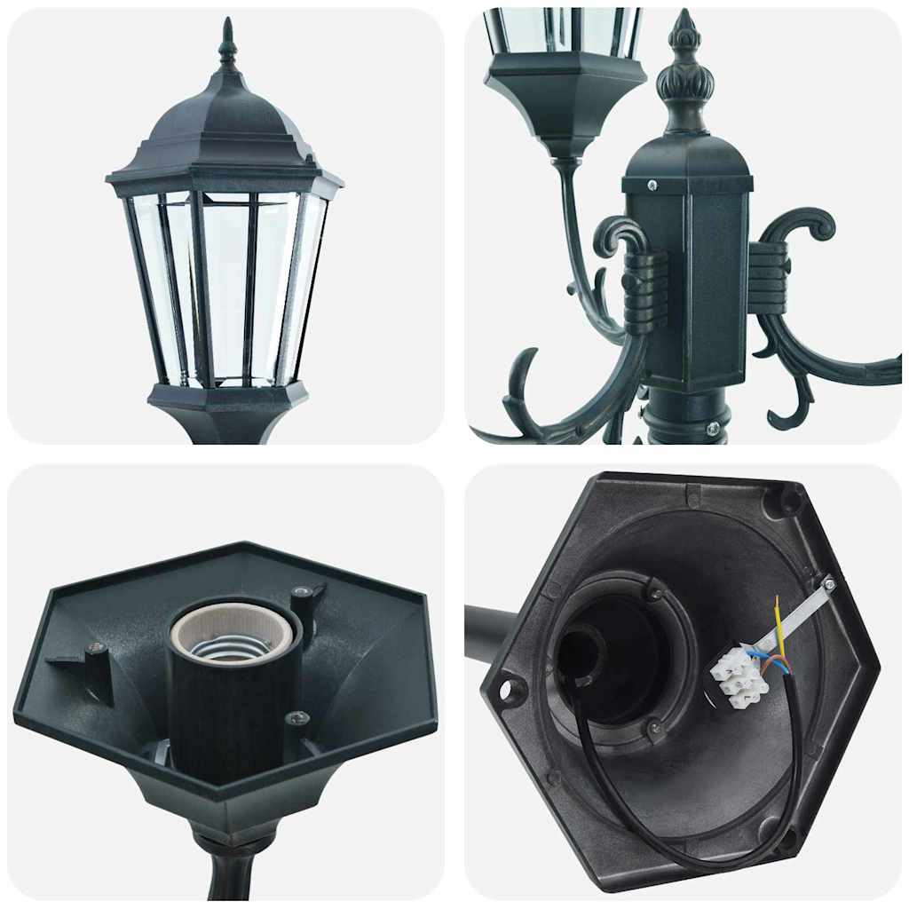 Luce da Giardino Verde vintage spazzolato 57 x 49 x 241 cm