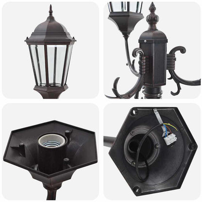 Luce da Giardino Bronzo 57 x 49 x 241 cm Alluminio e vetro