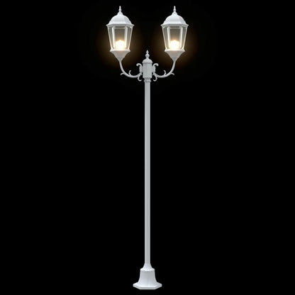 Luce da Giardino Bianco 68 x 20 x 235 cm Alluminio e vetro