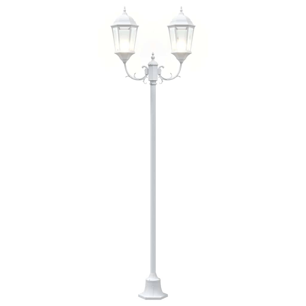 Luce da Giardino Bianco 68 x 20 x 235 cm Alluminio e vetro