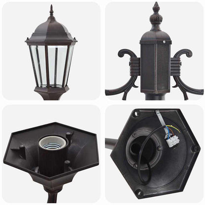 Luce da Giardino Bronzo 68 x 20 x 235 cm Alluminio e vetro