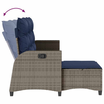 Set Divani da Giardino 3 pz con Cuscini a Forma di L Polyrattan | homemem39