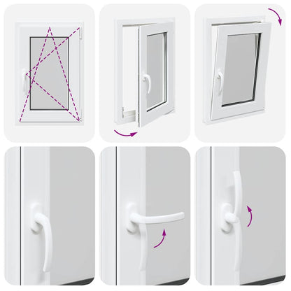 Finestra da cantina "RISOR" 50x75 cm anta ribalta DIN destra bianca