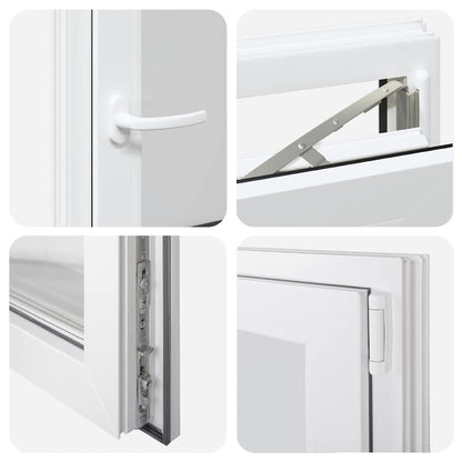 Finestra da cantina "RISOR" 50x75 cm anta ribalta DIN destra bianca