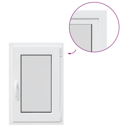 Finestra da cantina "RISOR" 50x75 cm anta ribalta DIN sinistra bianca - homemem39