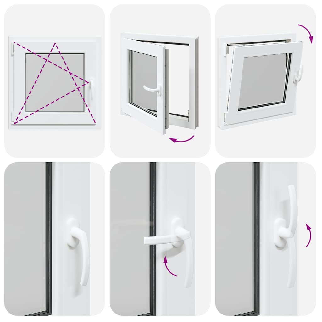 Finestra Seminterrato RISOR 60x60 cm Anta Ribalta DIN Sinistra - homemem39
