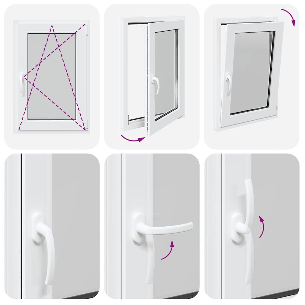 Finestra per Seminterrato RISOR 60x80cm Anta Ribalta DIN Destra