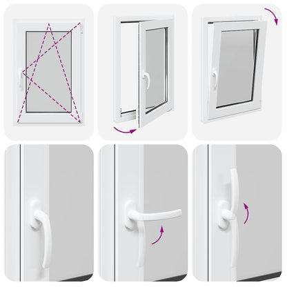 Finestra per Seminterrato RISOR 60x90cm Anta Ribalta DIN Destra - homemem39