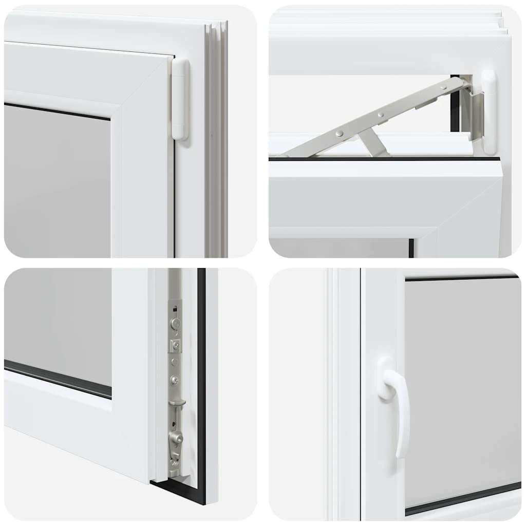 Finestra da cantina "RISOR" 80x50 cm anta ribalta DIN destra bianca - homemem39