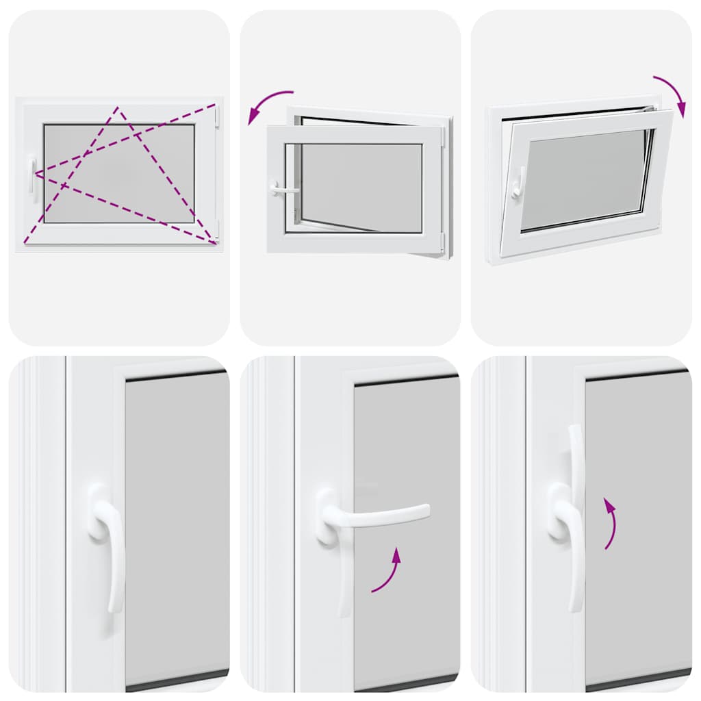 Finestra da cantina "RISOR" 80x70 cm anta ribalta DIN destra bianca - homemem39
