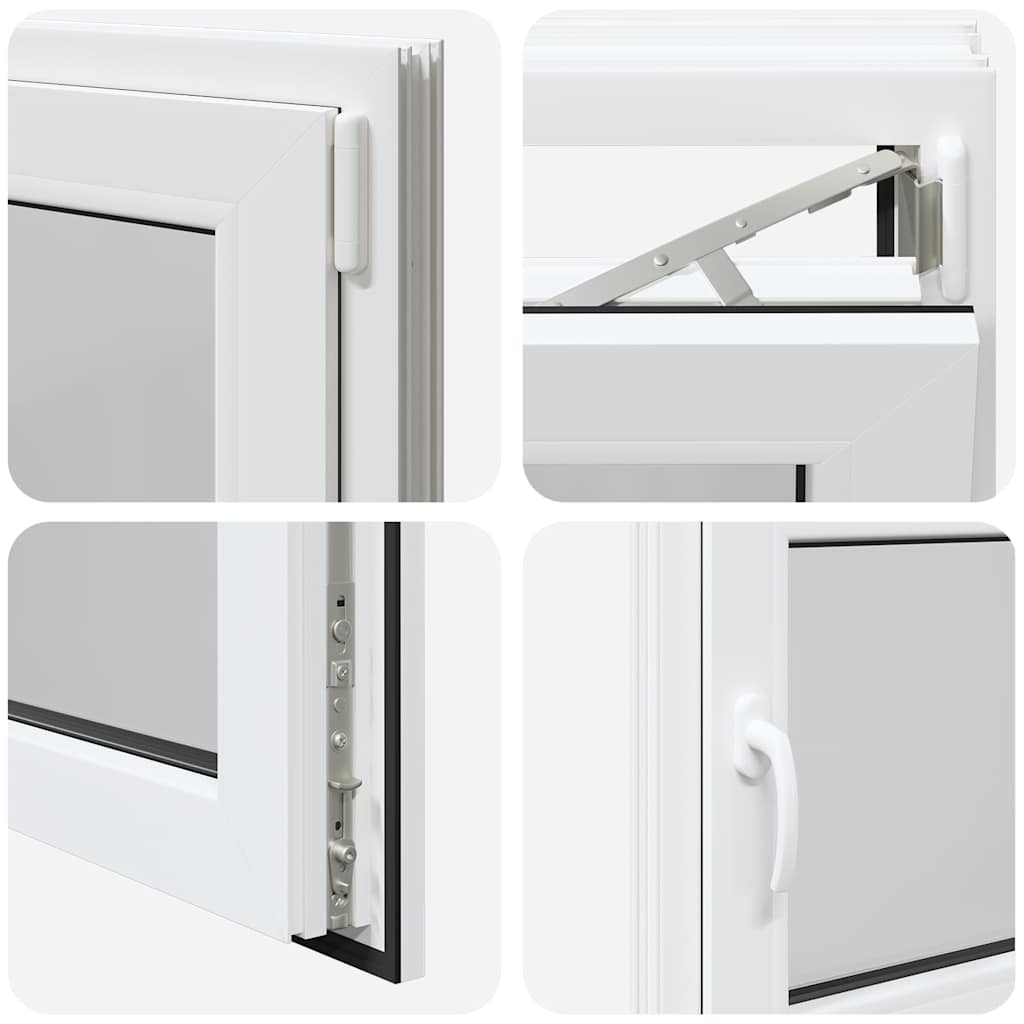 Finestra da cantina "RISOR" 80x70 cm anta ribalta DIN destra bianca - homemem39