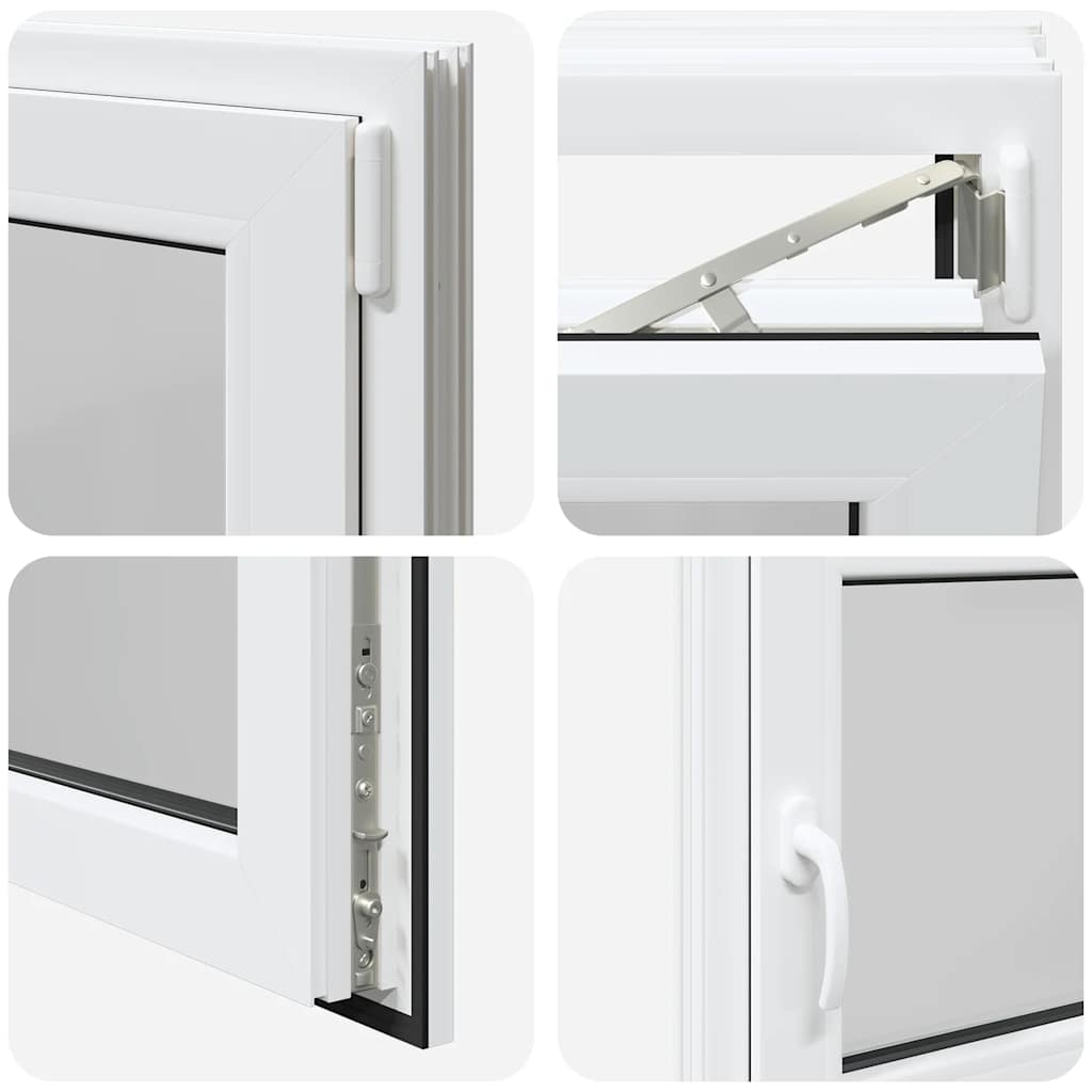 Finestra da cantina "RISOR" 90x50 cm anta ribalta DIN destra bianca