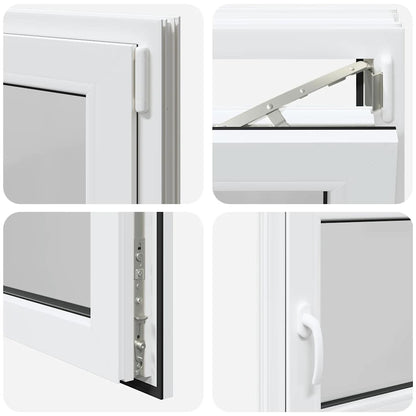 Finestra da cantina "RISOR" 90x50 cm anta ribalta DIN destra bianca