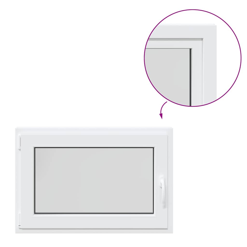 Finestra da cantina "RISOR" 90x50 cm anta ribalta DIN sinistra bianca