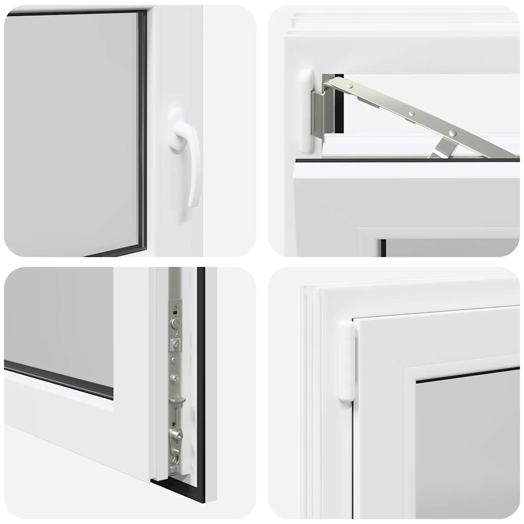 Finestra da cantina "RISOR" 90x50 cm anta ribalta DIN sinistra bianca