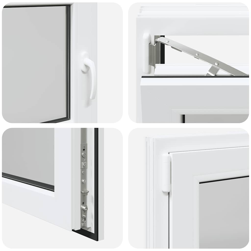 Finestra da cantina "RISOR" 90x70 cm anta ribalta DIN sinistra bianca