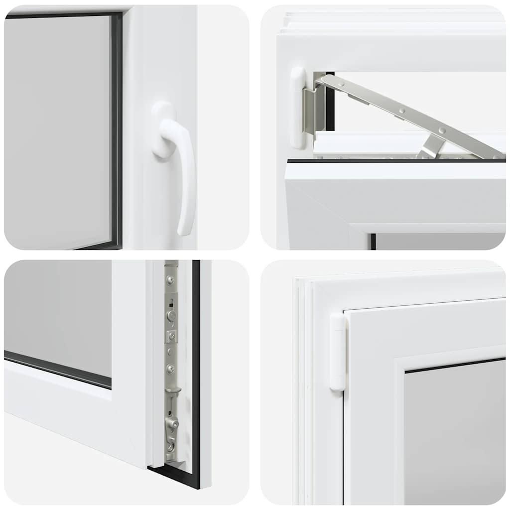 Finestra da cantina "RISOR" 100x50 cm anta ribalta DIN sinistra bianca