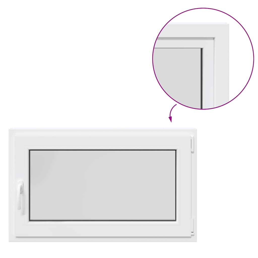 Finestra da cantina "RISOR" 100x70 cm Anta-ribalta DIN Destra Bianca - homemem39